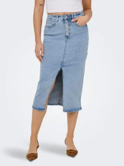 ONLSILJA Jeanskjol Midikjol