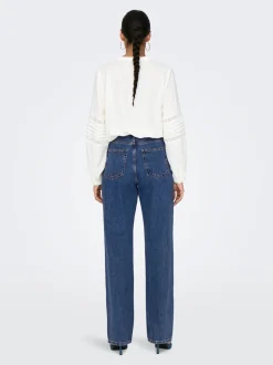 ONLSILJE Hög midja Rak passform Jeans
