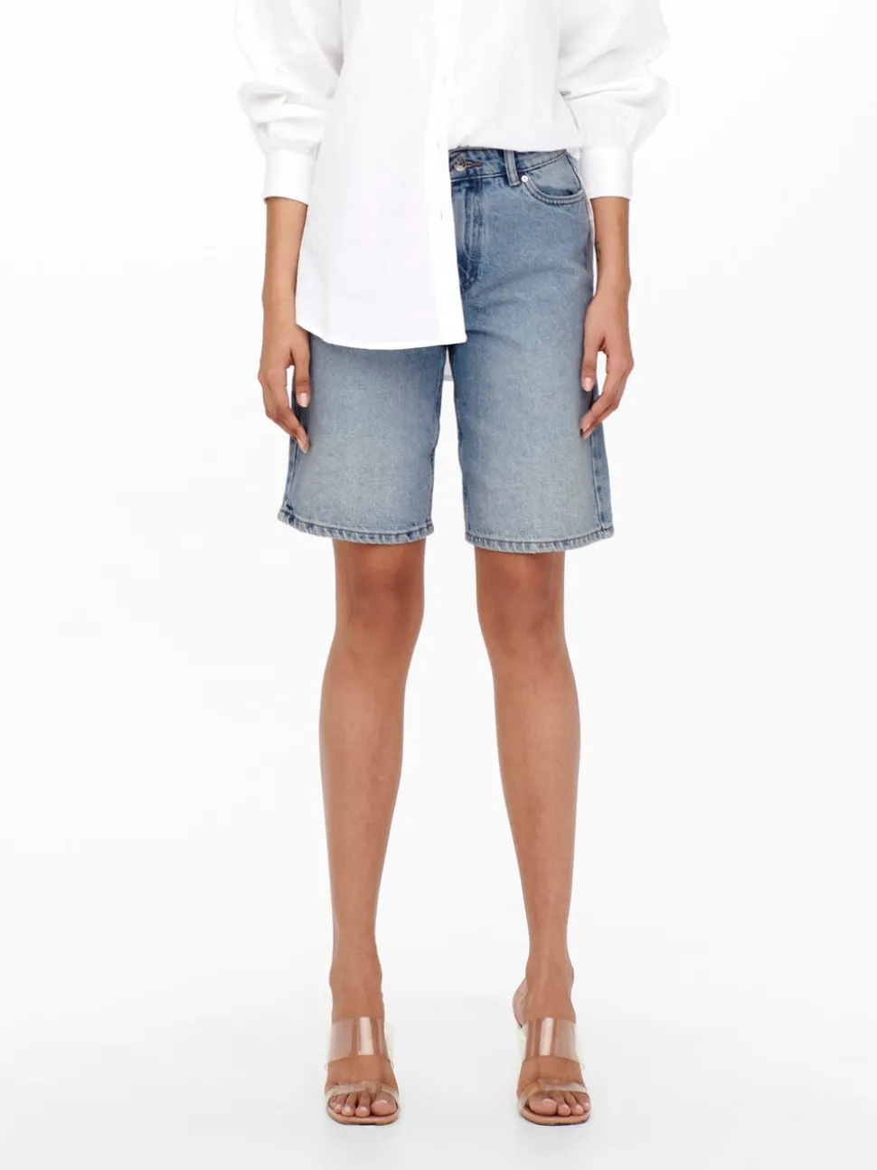 ONLSONNY Hög midja Normal passform Denimshorts
