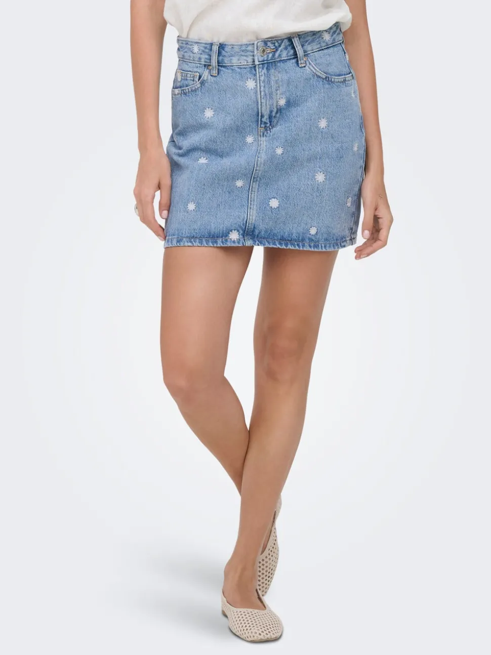 ONLSTELLA Denim Jeanskjol Kort kjol
