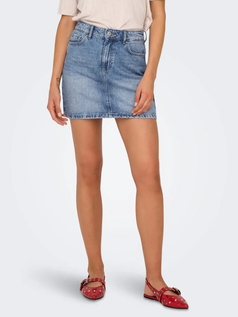 ONLSTELLA Denim Jeanskjol Kort kjol