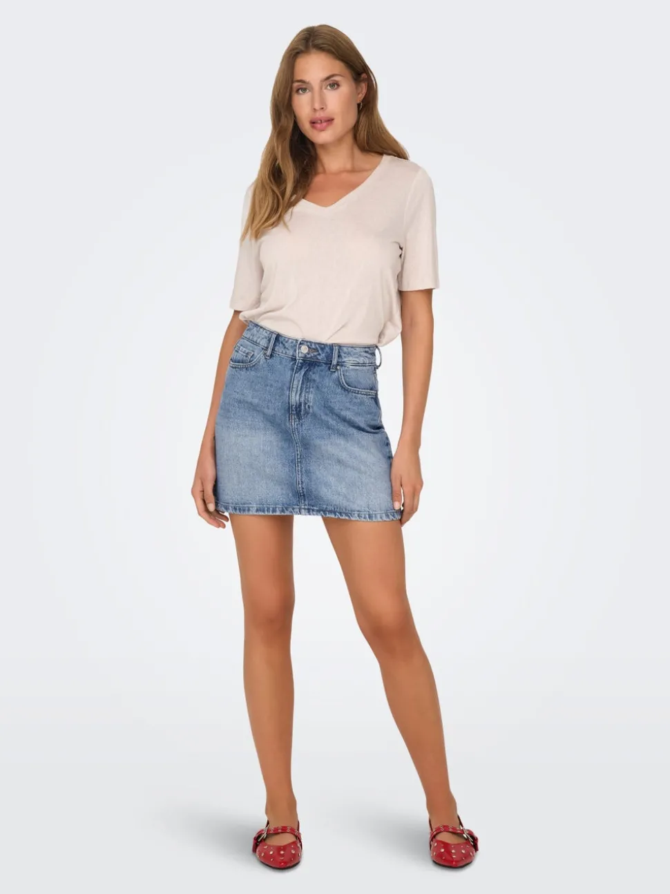ONLSTELLA Denim Jeanskjol Kort kjol