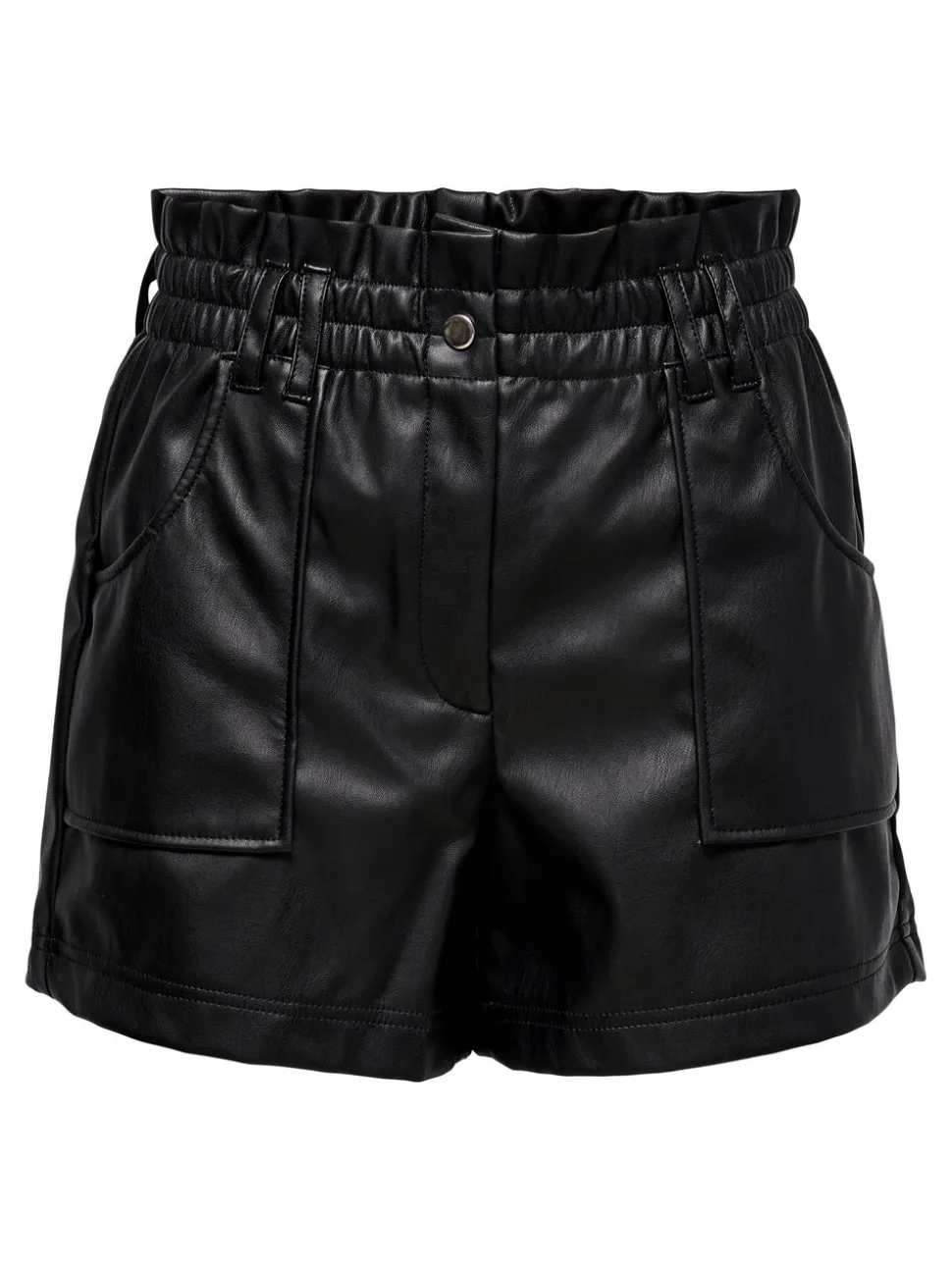 ONLSTEPHANIE Normal passform Shorts i läderimitation