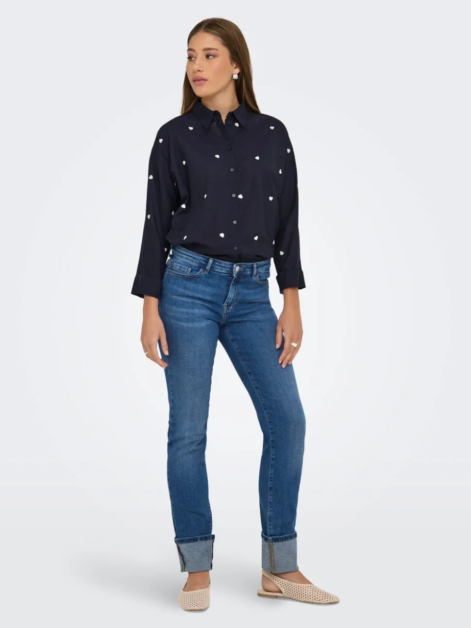 ONLSUI Medelhög midja Slim Fit Jeans