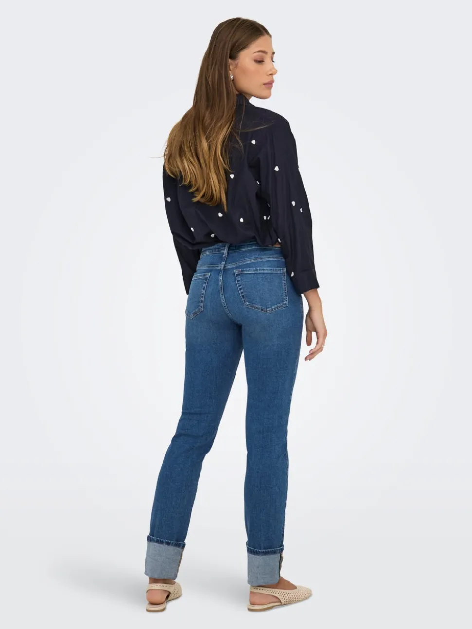 ONLSUI Medelhög midja Slim Fit Jeans
