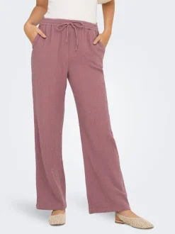ONLTHYRA Comfort fit Byxor med vida ben
