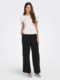 ONLTHYRA Comfort fit Byxor med vida ben