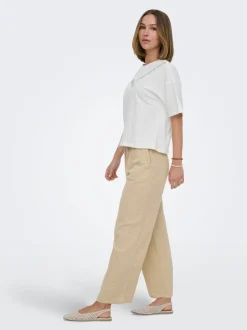 ONLTHYRA Comfort fit Byxor med vida ben