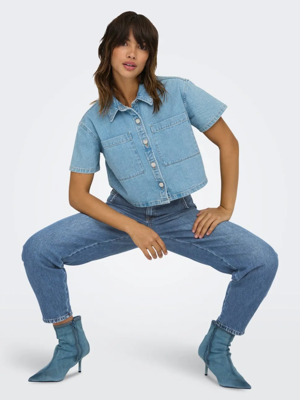 ONLTROY Hög midja Carrot Fit Ankellängd Jeans
