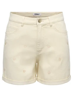 ONLVEGA Hög midja Mom Fit Shorts