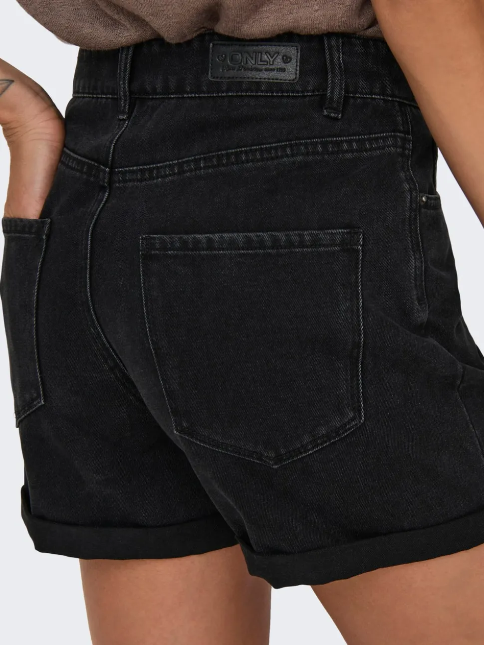 ONLVEGA Hög midja Normal passform Denimshorts