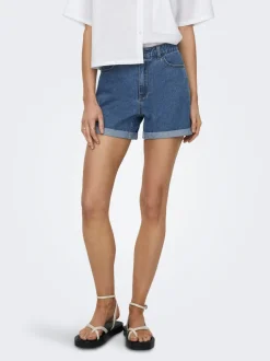 ONLVEGA Hög midja Normal passform Denimshorts