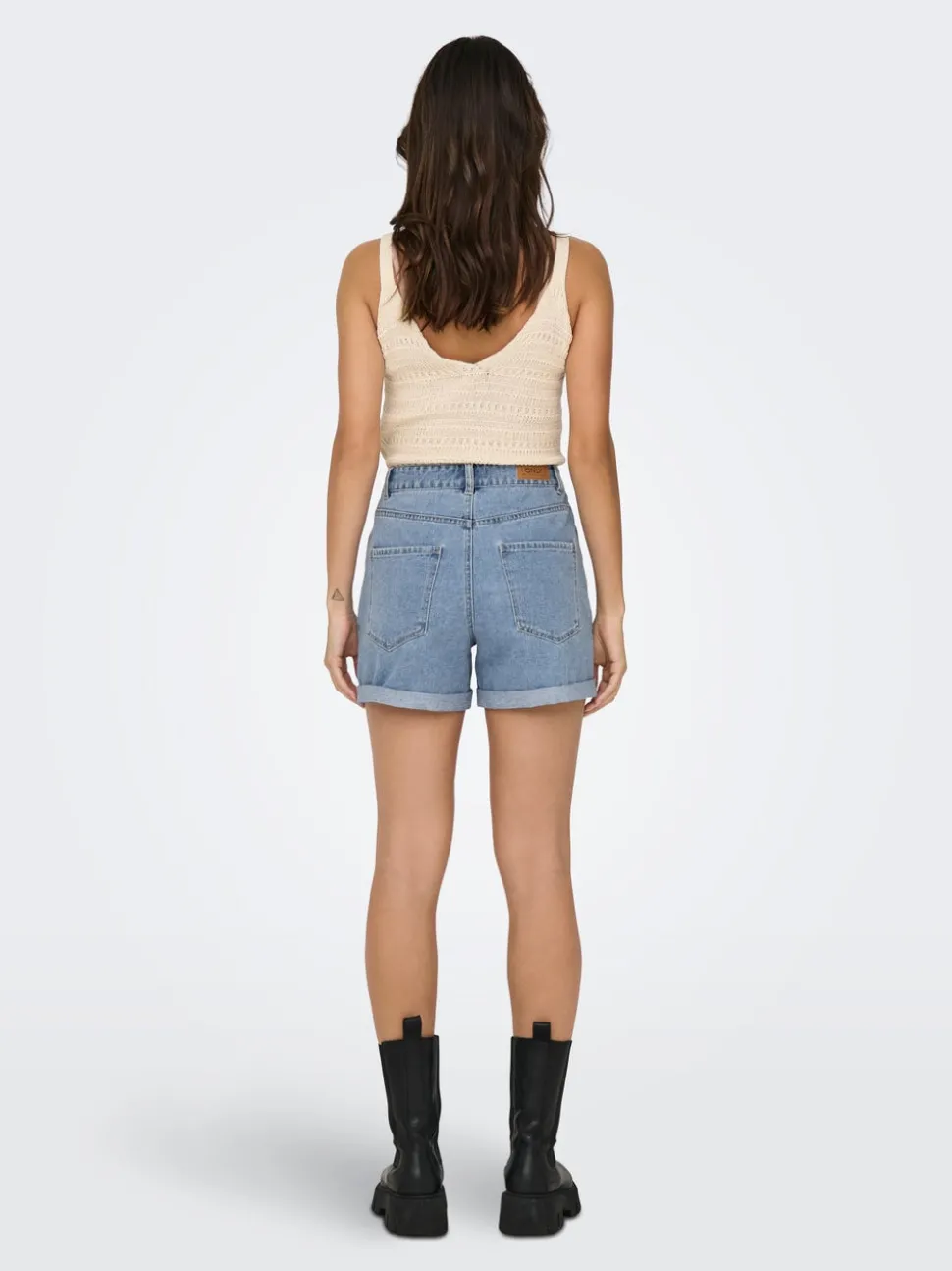 ONLVEGA Hög midja Normal passform Denimshorts