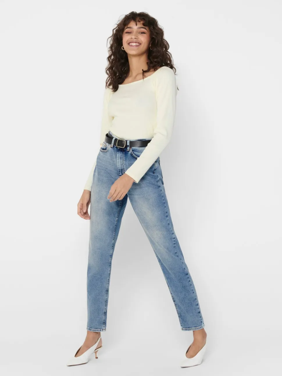 ONLVENEDA Hög midja Mom Fit Jeans