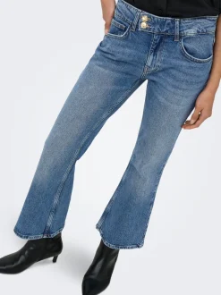 ONLVIOLET Hög midja Utsvängd passform Ankellängd Jeans