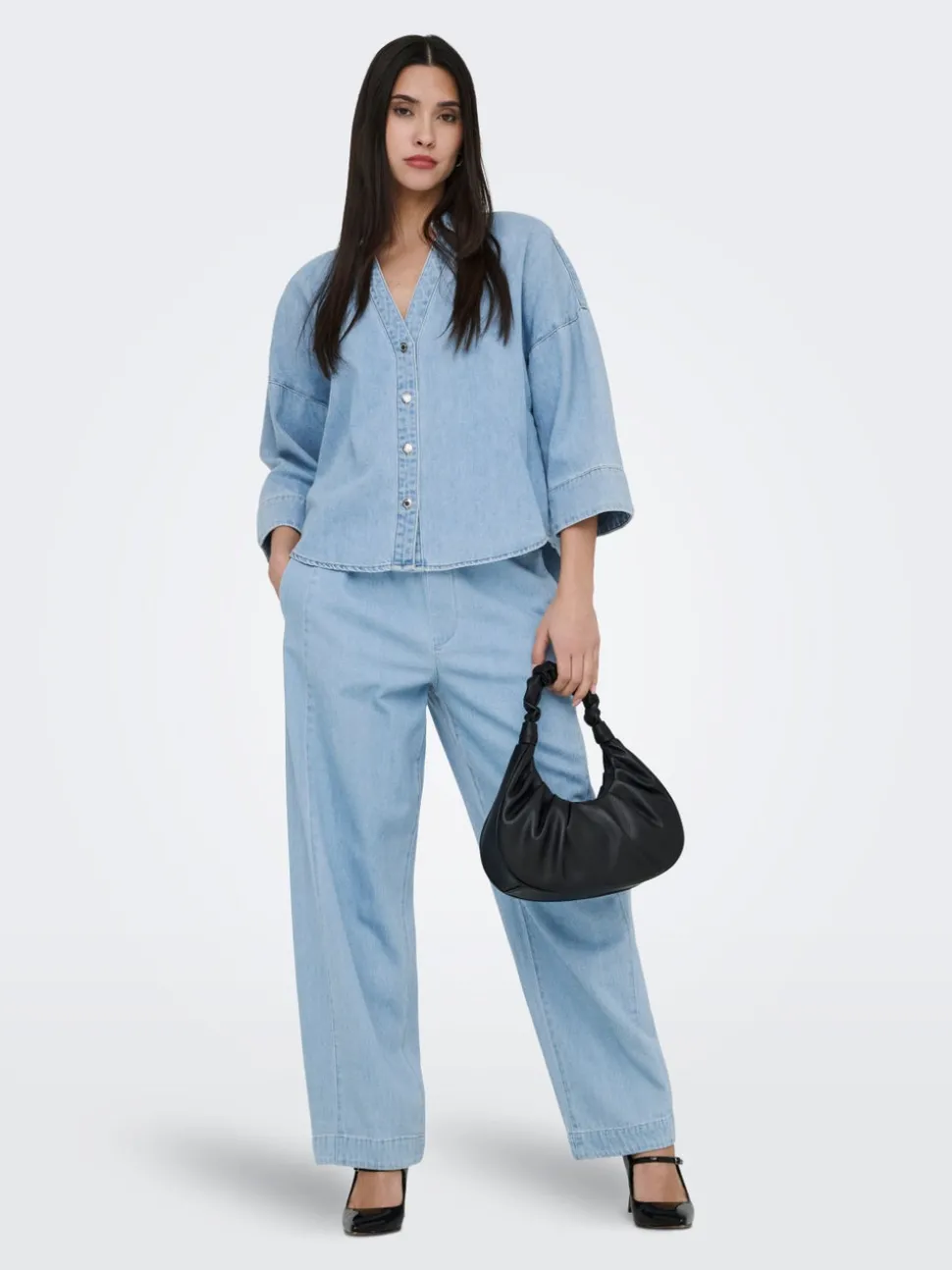 ONLVIX Medelhög midja Barrel-passform Jeans