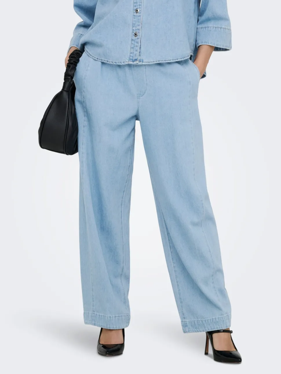 ONLVIX Medelhög midja Barrel-passform Jeans
