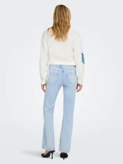 ONLWAUW Hög midja Utsvängd passform Jeans