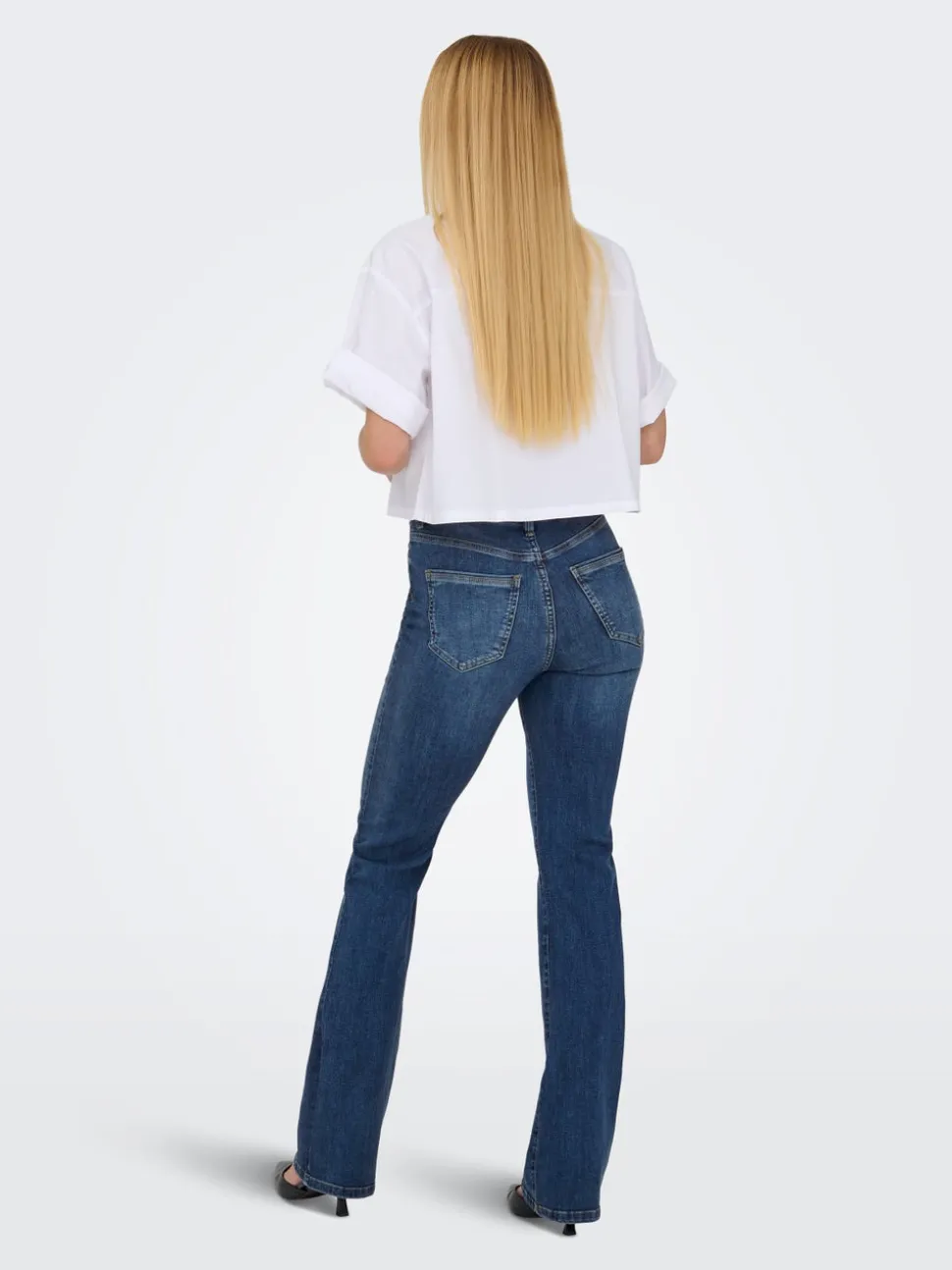 ONLWAUW Hög midja Utsvängd passform Jeans
