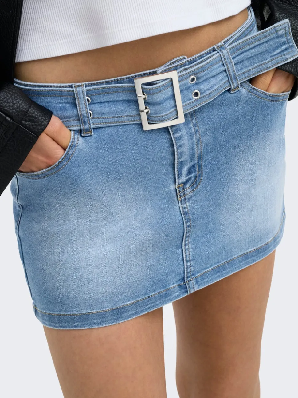 ONLWAUW Jeanskjol Minikjol