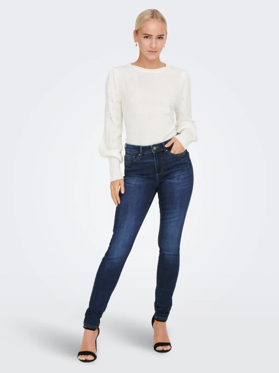 ONLWAUW Medelhög midja Skinny Fit Jeans