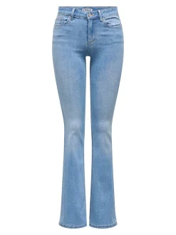 ONLWAUW Medelhög midja Utsvängd passform Jeans