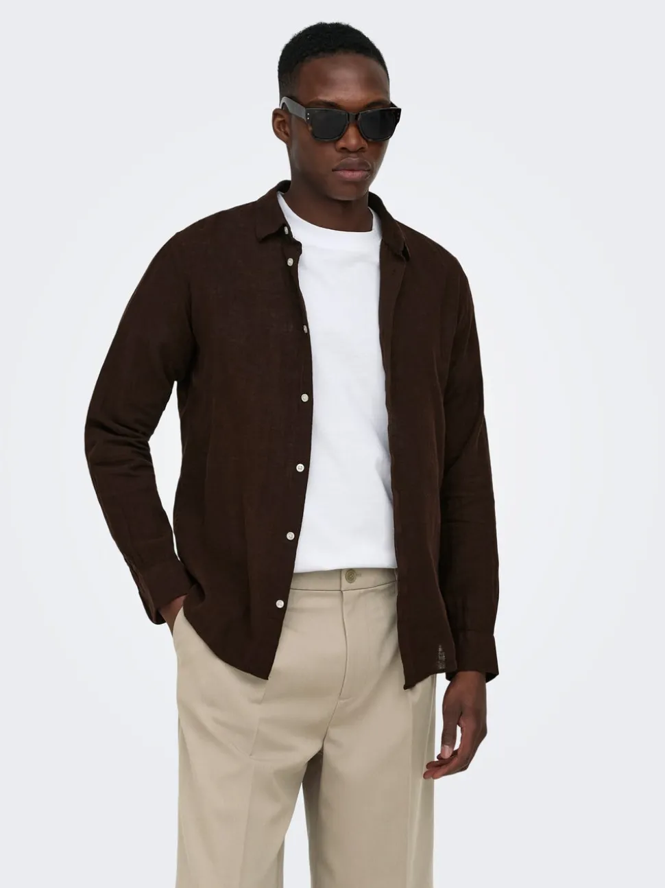 ONSCAIDEN Linne Skjorta