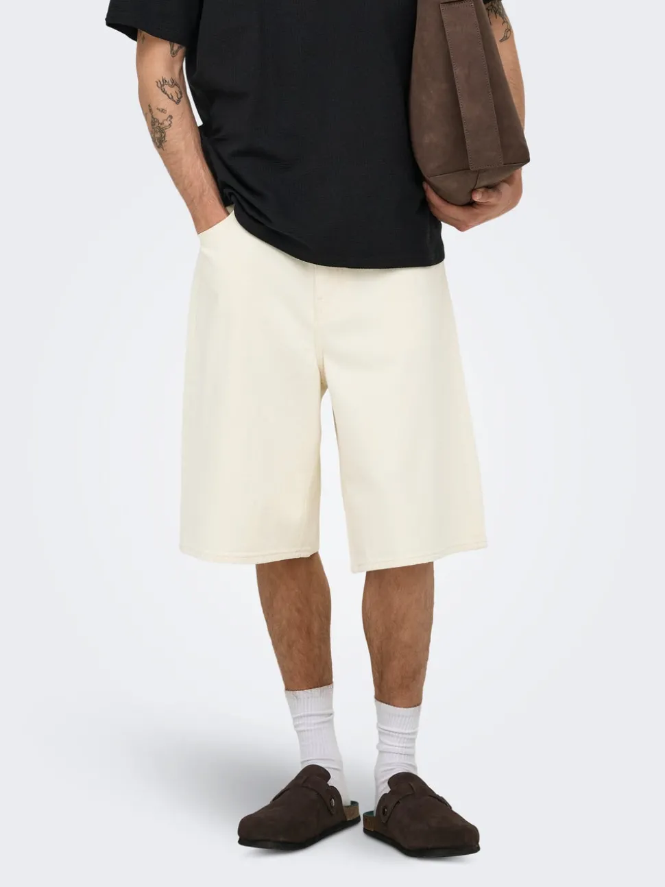 ONSCARL Medelhög midja Balloon Fit Shorts