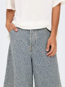 ONSCARL Medelhög midja Balloon Fit Shorts i femficksmodell