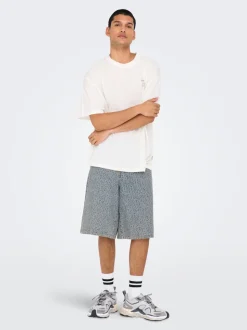 ONSCARL Medelhög midja Balloon Fit Shorts i femficksmodell