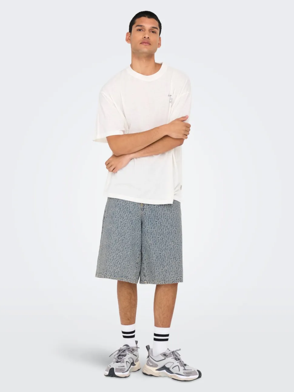 ONSCARL Medelhög midja Balloon Fit Shorts i femficksmodell