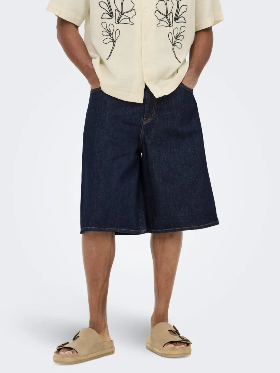 ONSCARL Medelhög midja Balloon Fit Shorts