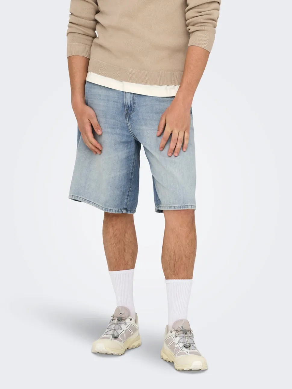 ONSCARL Medelhög midja Balloon Fit Shorts
