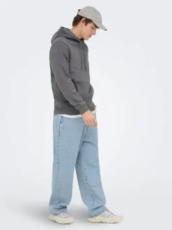 ONSDANI Medelhög midja Bred passform - Beskuren Jeans