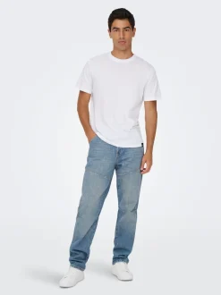 ONSEDGE Medelhög midja Rak passform Jeans