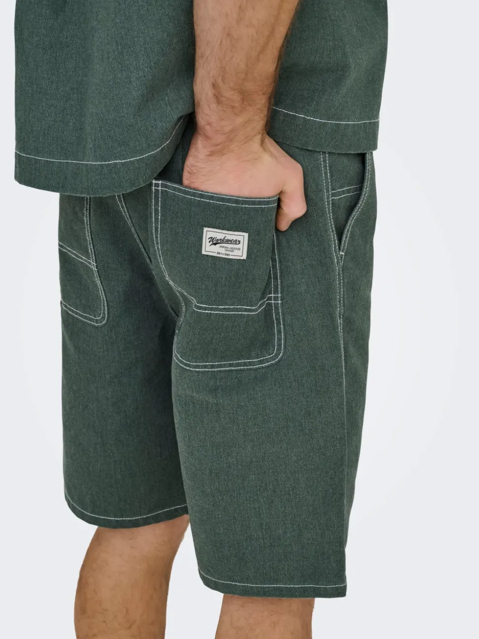 ONSEDGE Medelhög midja Rak passform Shorts i femficksmodell