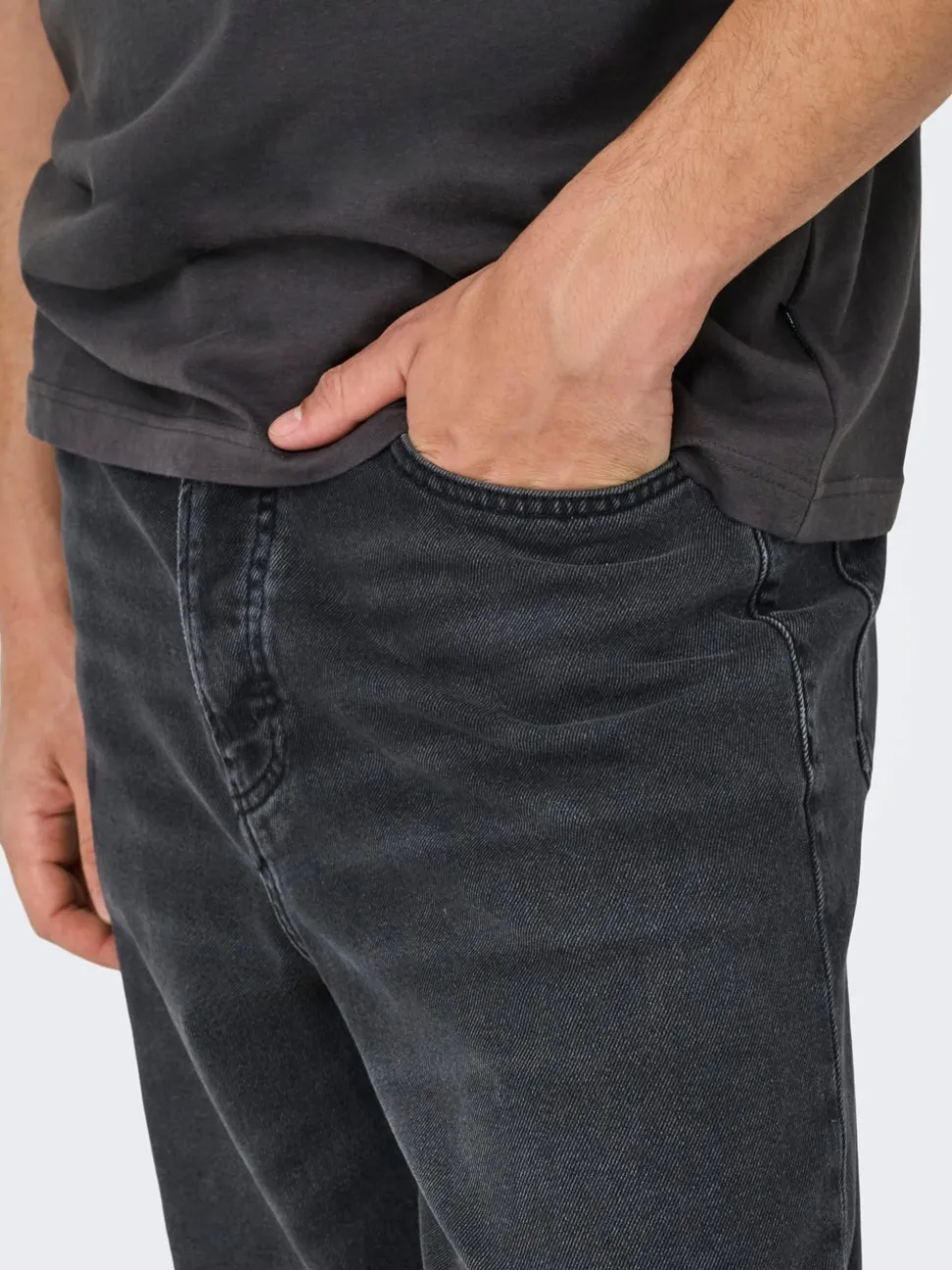 ONSFADE Hög midja Lös passform Jeans