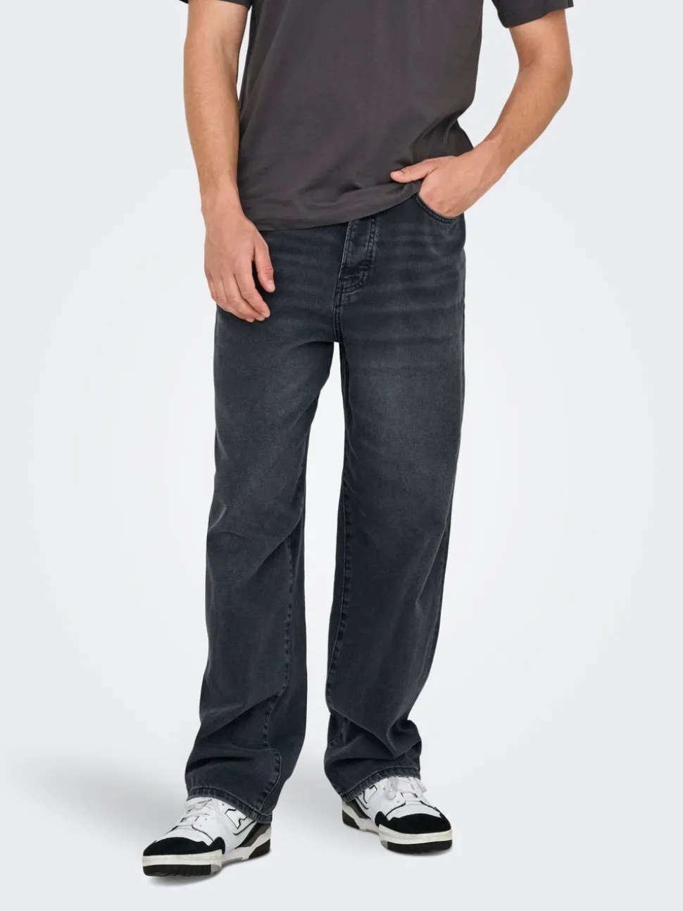 ONSFADE Hög midja Lös passform Jeans