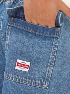 ONSFADE Medelhög midja Lös passform Cargoshorts
