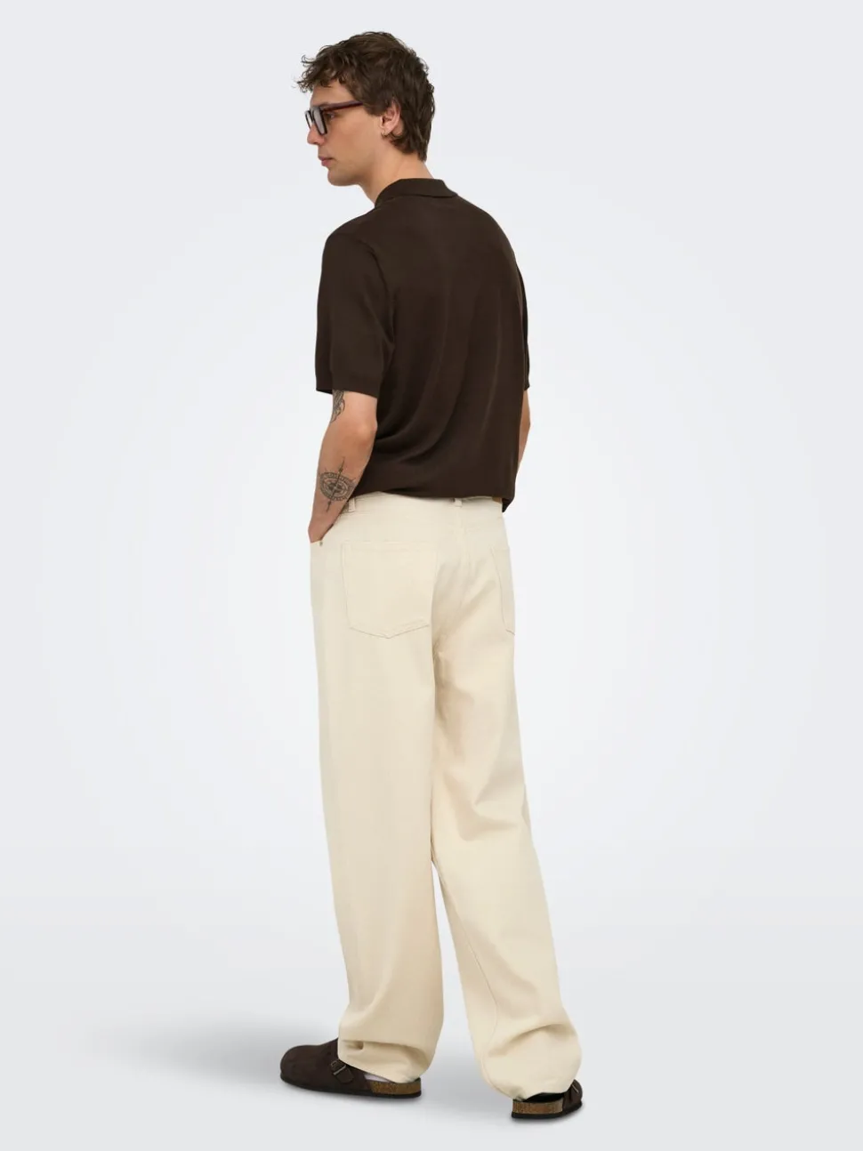 -ONSFADE Medelhög midja Lös passform Jeans