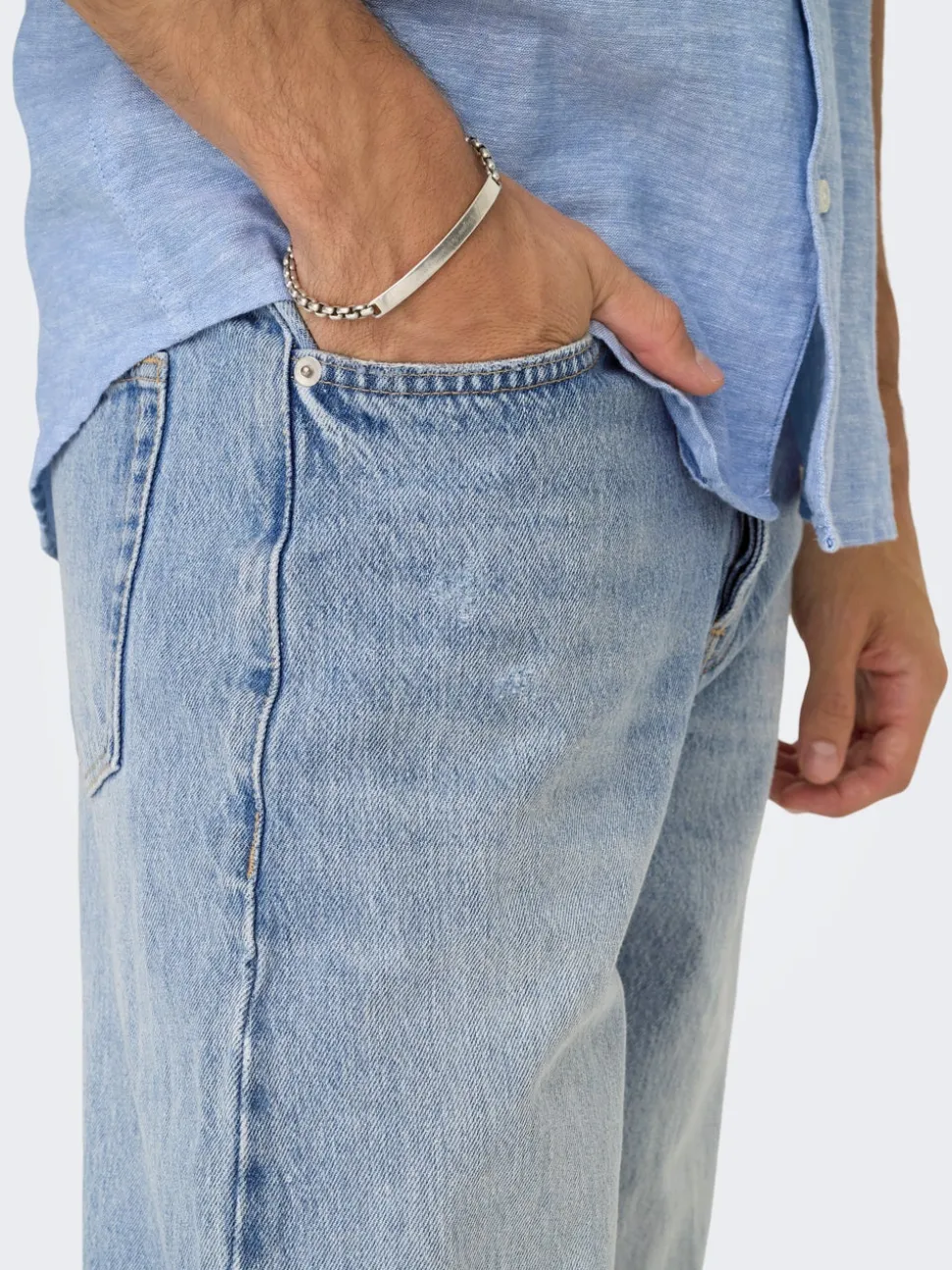 ONSFADE Medelhög midja Lös passform Jeans