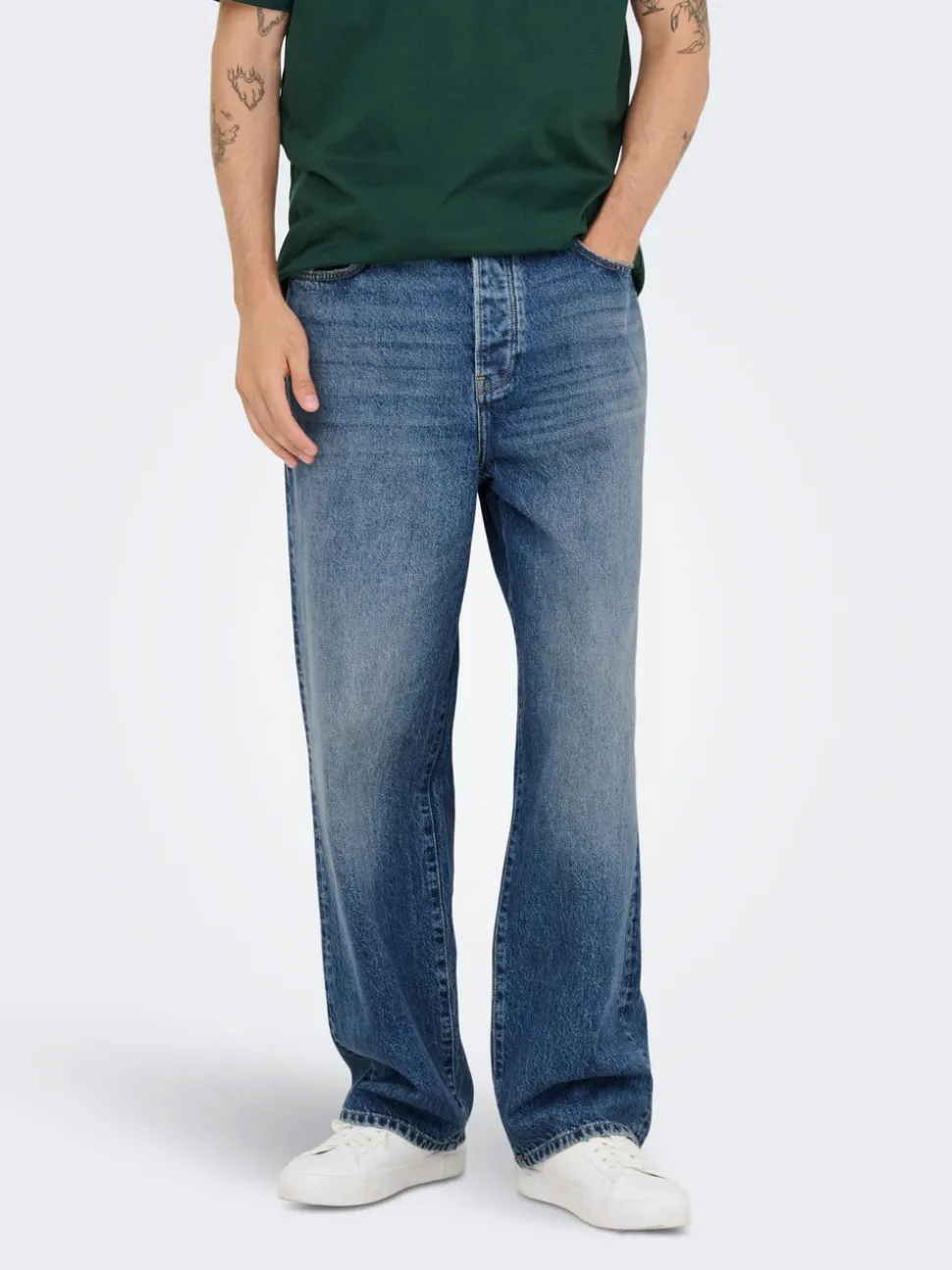 ONSFADE Medelhög midja Lös passform Jeans