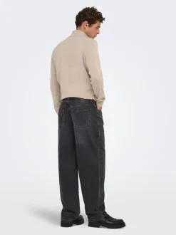 ONSFADE Medelhög midja Lös passform Jeans