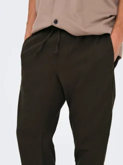 ONSLINUS Avsmalnande passform Linne Jogger