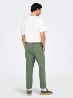 ONSLINUS Avsmalnande passform Linne Jogger