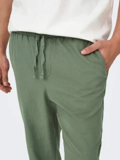 ONSLINUS Avsmalnande passform Linne Jogger