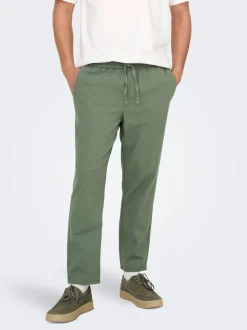 ONSLINUS Avsmalnande passform Linne Jogger
