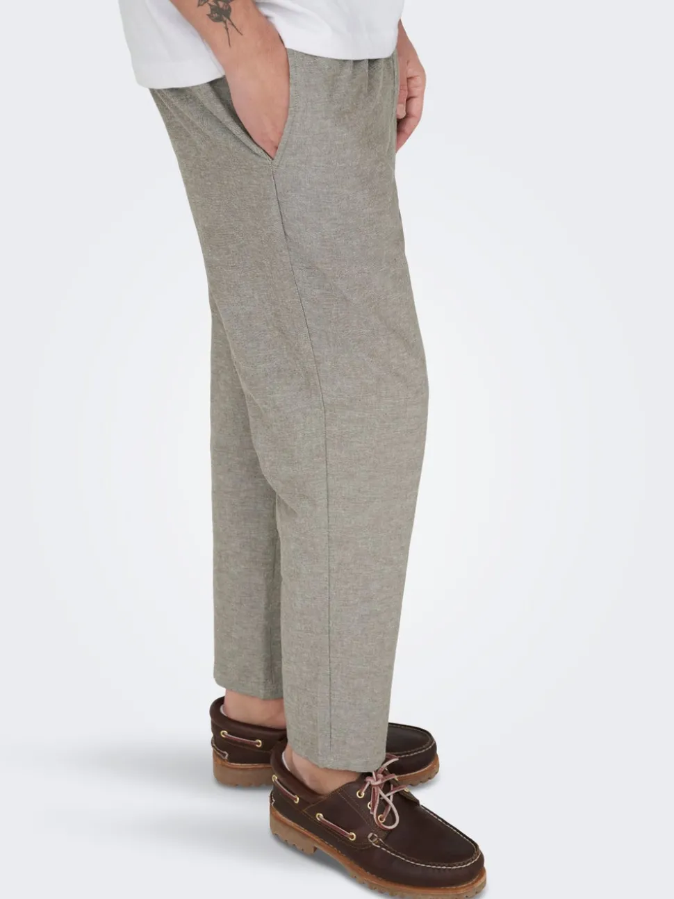 ONSLINUS Avsmalnande passform Linne Jogger