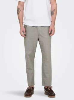 ONSLINUS Avsmalnande passform Linne Jogger