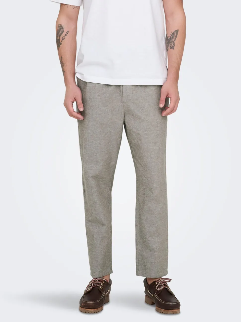ONSLINUS Avsmalnande passform Linne Jogger